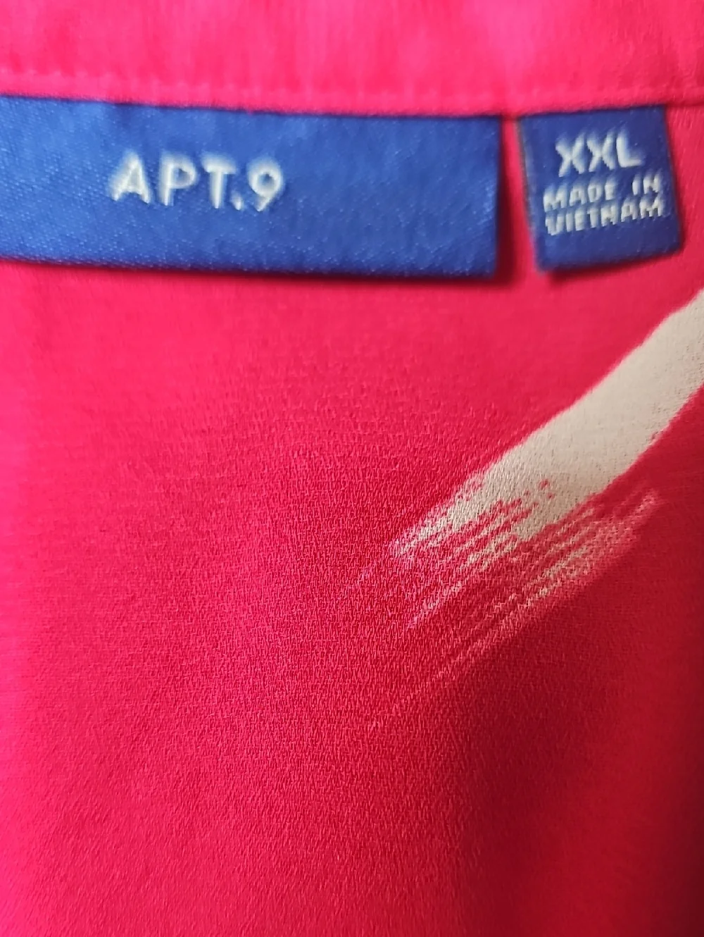 Apt. 9 Fuchsia Brushstroke Short-Sleeve V-Neck Blouse